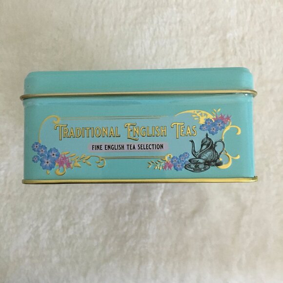 Traditional English Teas Vintage Victorian Tin 72 Bags 7.5 x 5 Tin - Picture 10 of 15